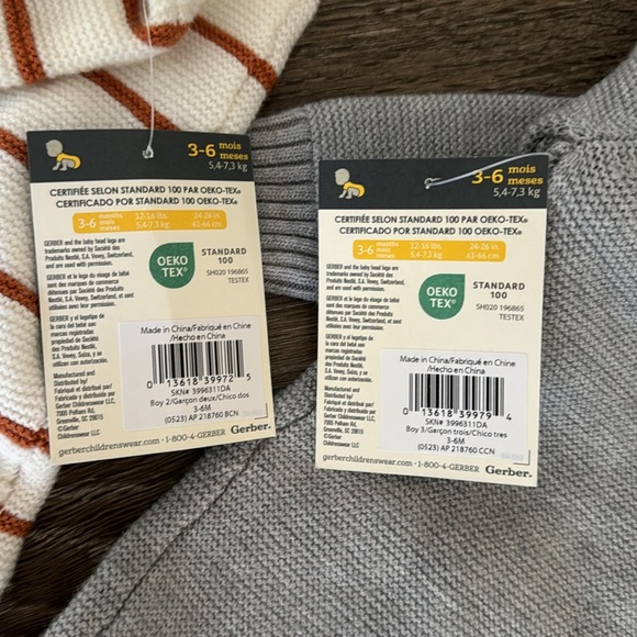 Gerber Baby Boys Sweater Knit Romper Jumpsuit - Picture 8 of 8